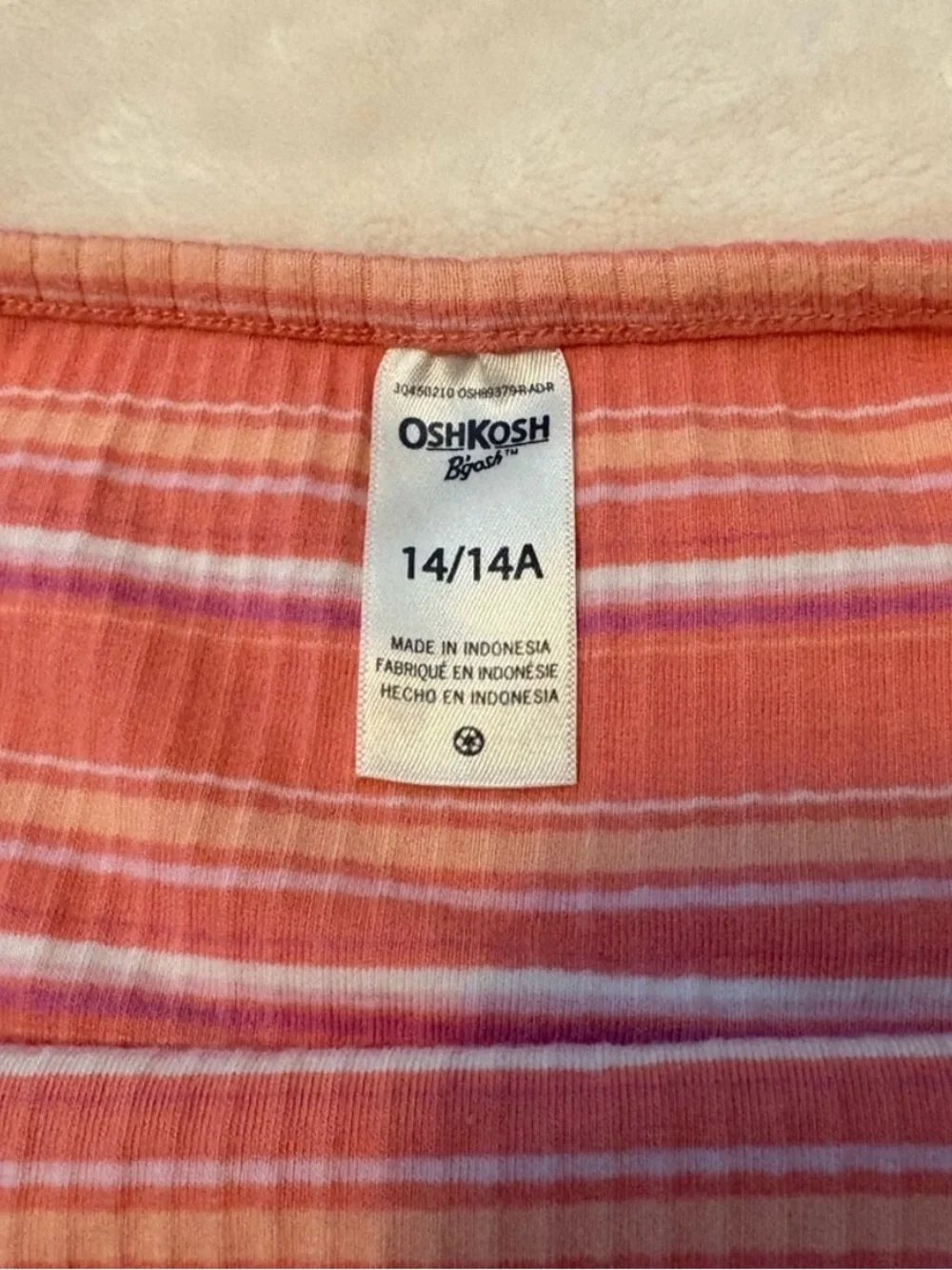 OshKosh B'gosh Pink Striped Casual Dress